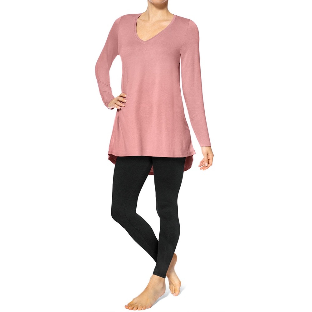 NWT Hue Women's Long Sleeve Tunic Tee